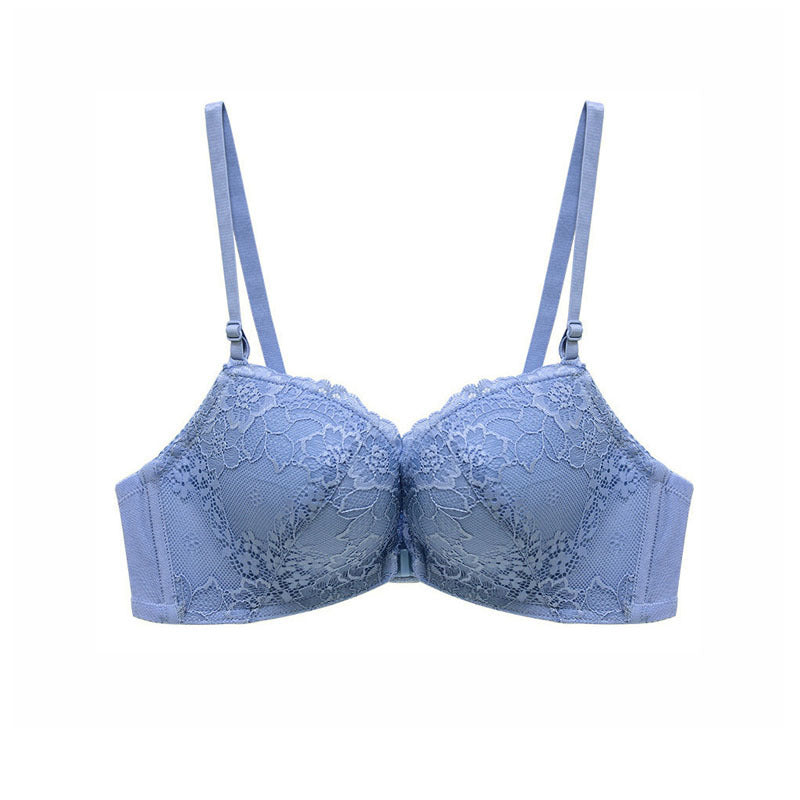 Front Buckle Lace Bra