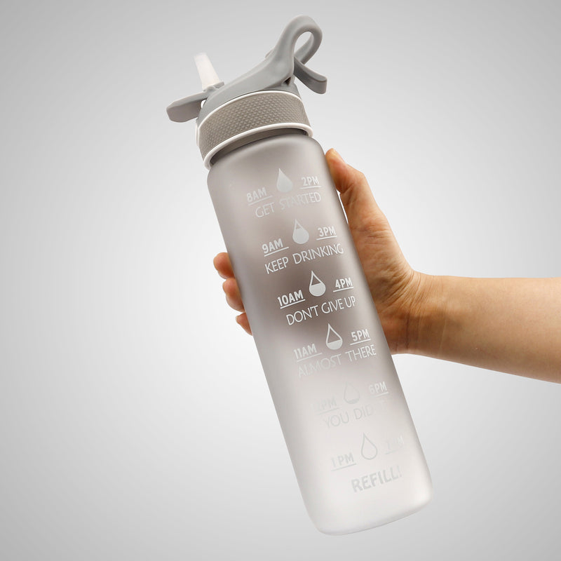 Spray Water Bottle with Time Marker