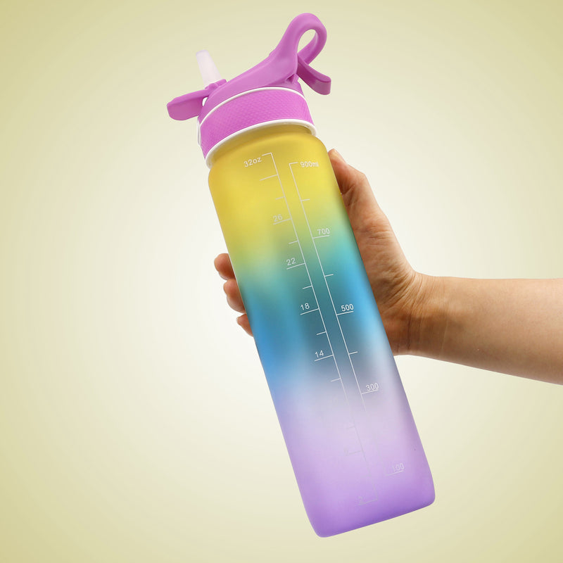 Spray Water Bottle with Time Marker