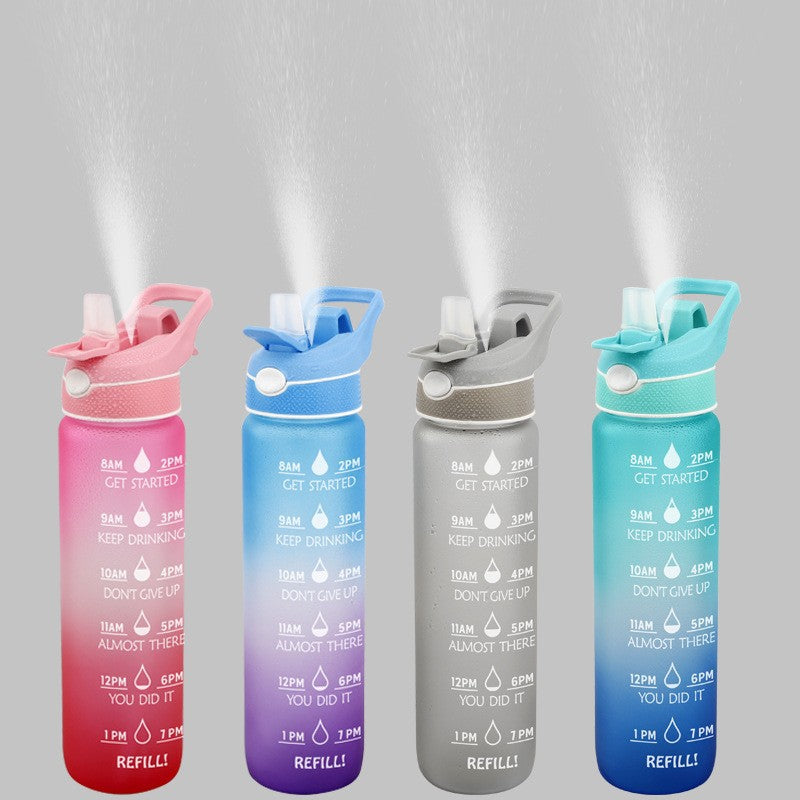 Spray Water Bottle with Time Marker